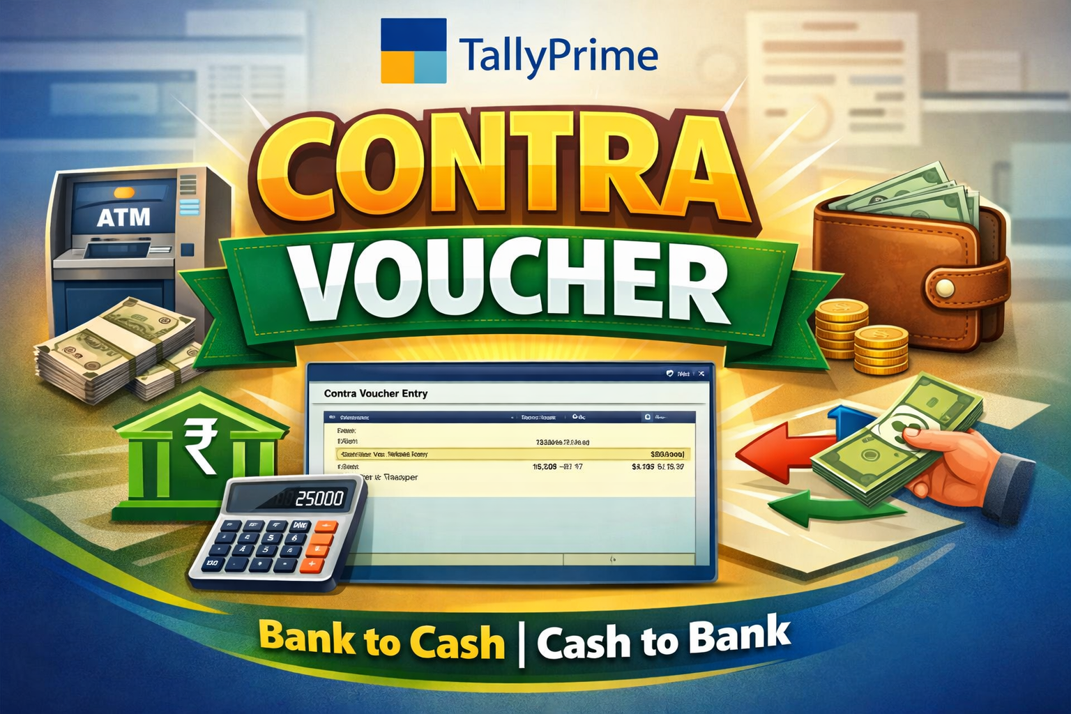 Tally Prime में Contra Entry कैसे करें? (2026)